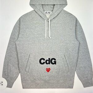 CDG x play Hoodie gray - size medium